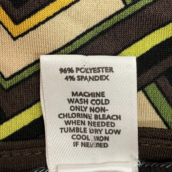 Ann Taylor LOFT Womens Geometric Empire Waist Blouse Top Size L - Picture 4 of 4